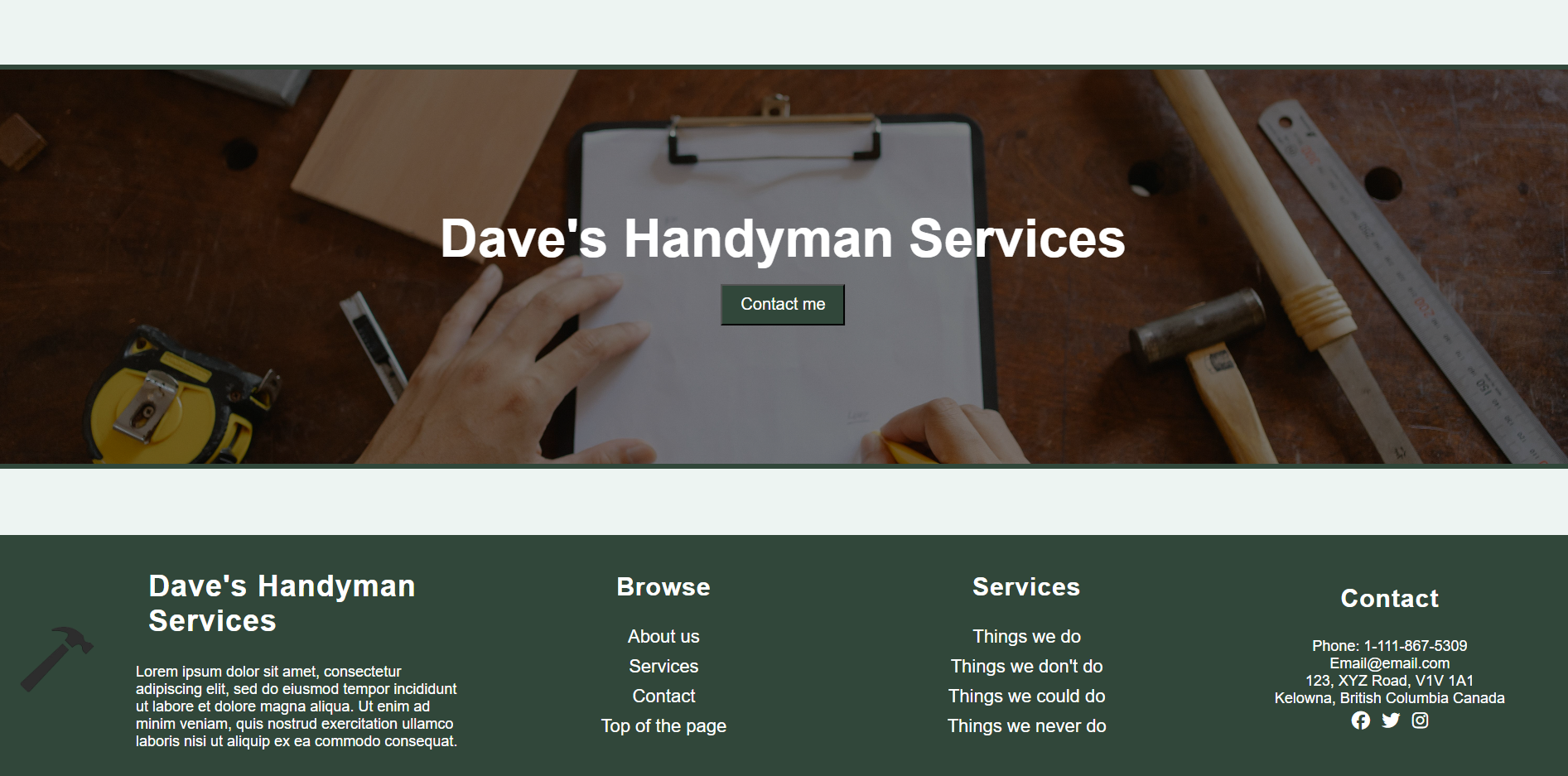 Handyman website